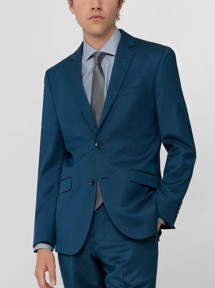 Slim Fit Dress Shirt in Grey with Stretch