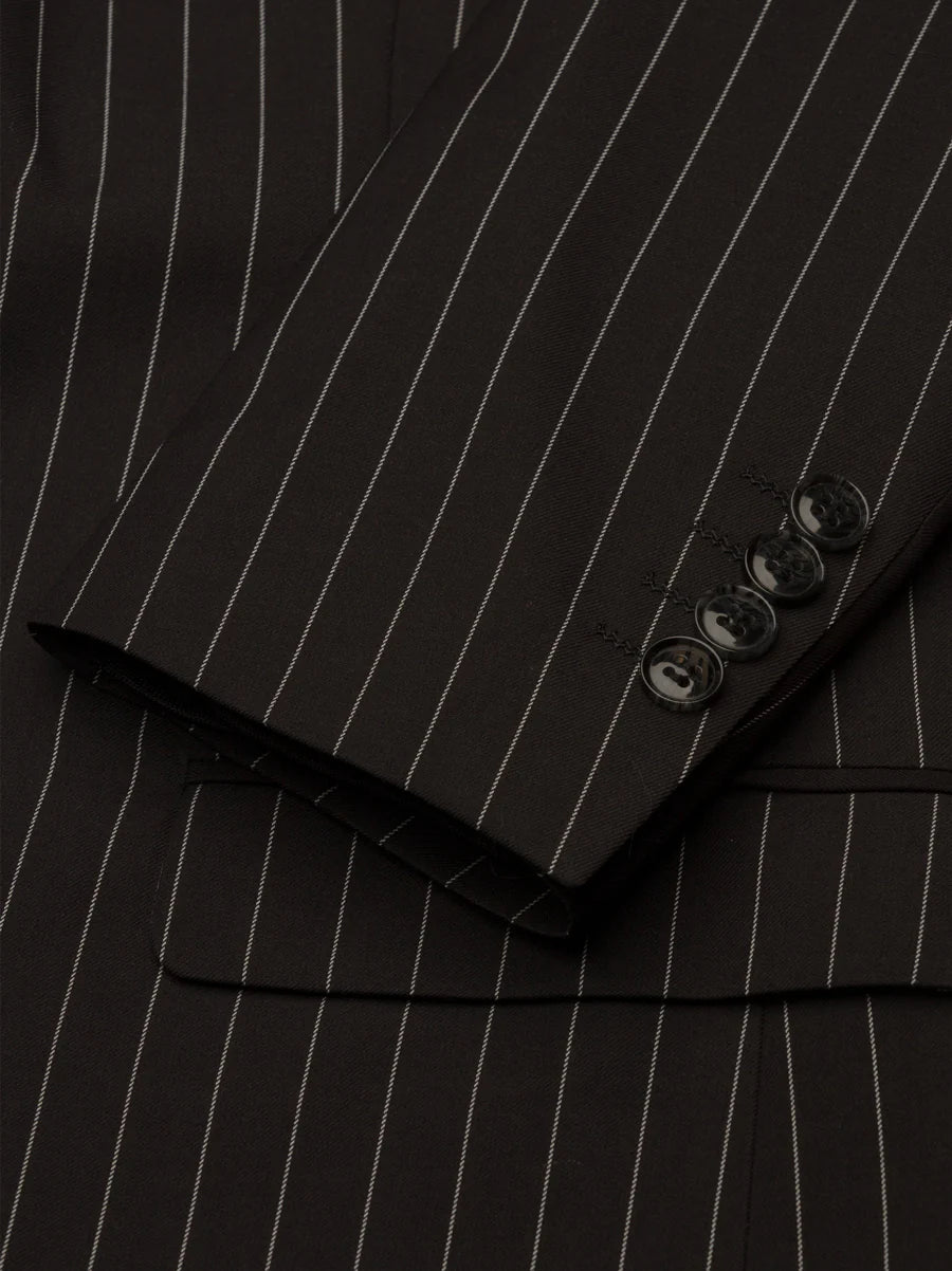 Black Pinstripe Three Piece Suit