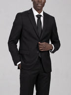 Black Two Button Suit