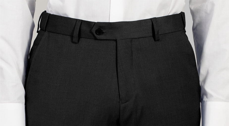 Black Two Button Suit