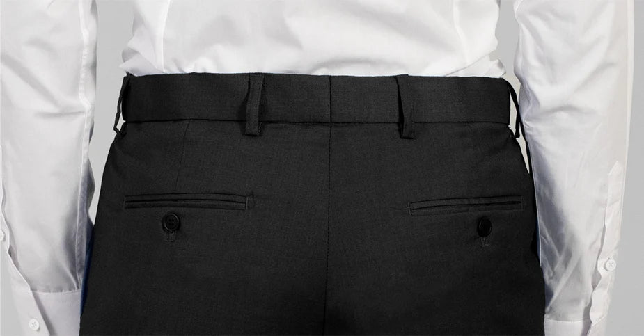 Black Two Button Suit