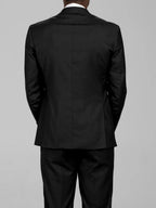 Black Two Button Suit