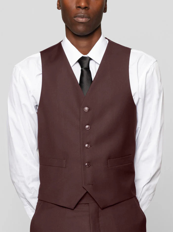 Burgundy Three Piece Suit