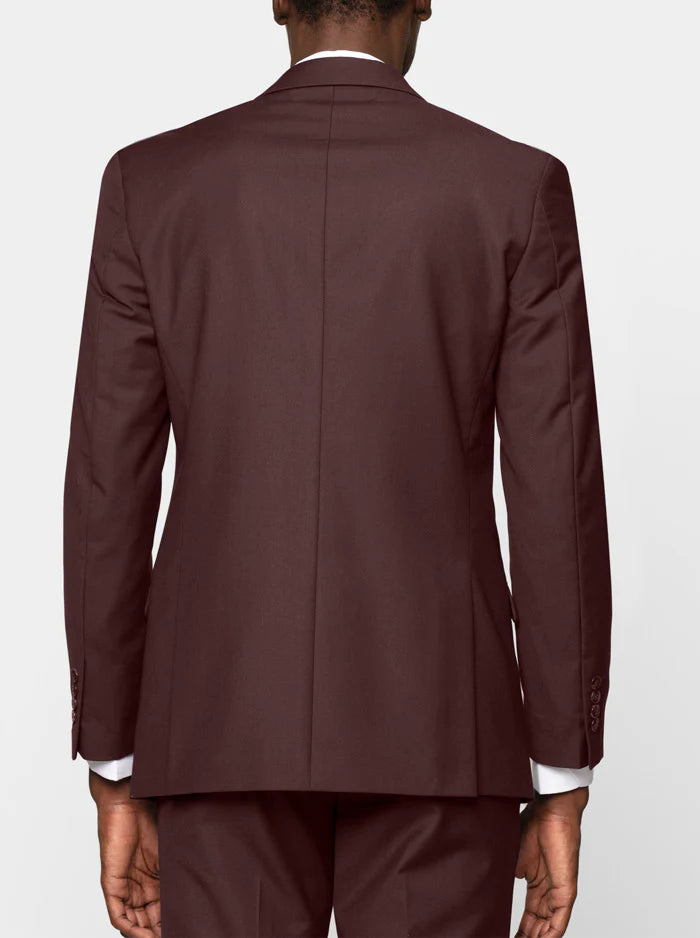 Burgundy Three Piece Suit