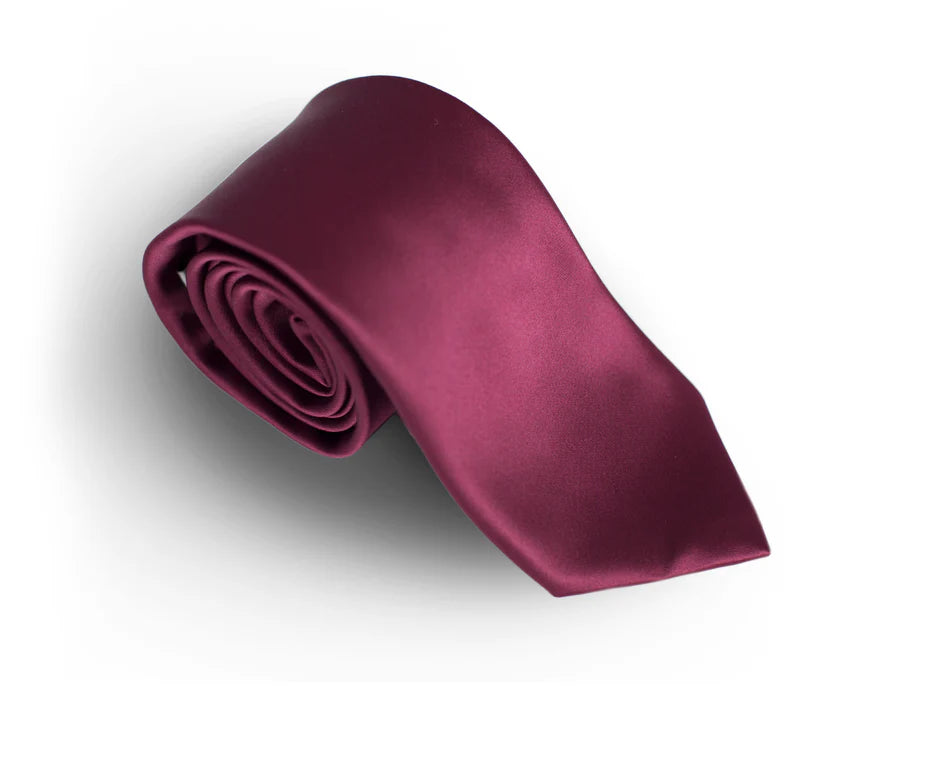 Burgundy Woven Tie