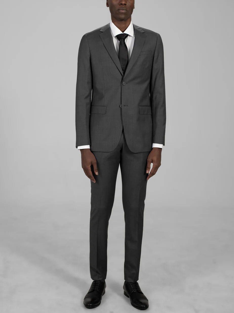 Dark Grey Two Button Suit
