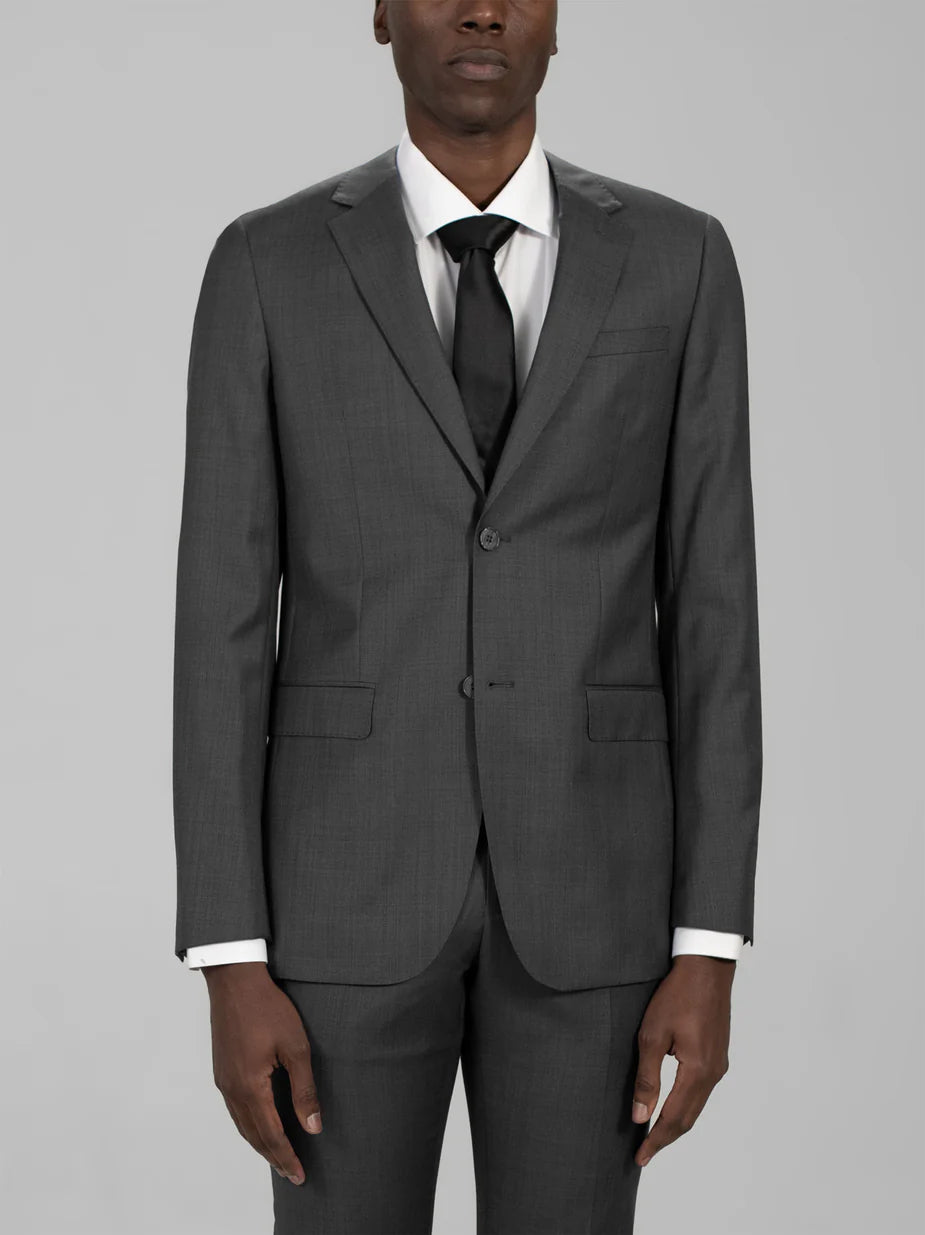 Dark Grey Two Button Suit