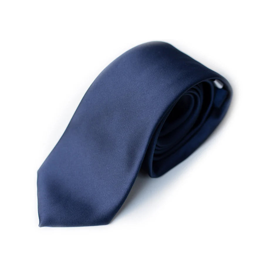 Deep Blue Woven Tie