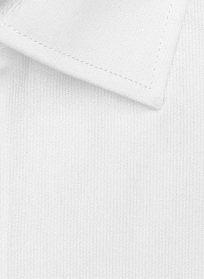 Dress Shirt in White with French Cuffs