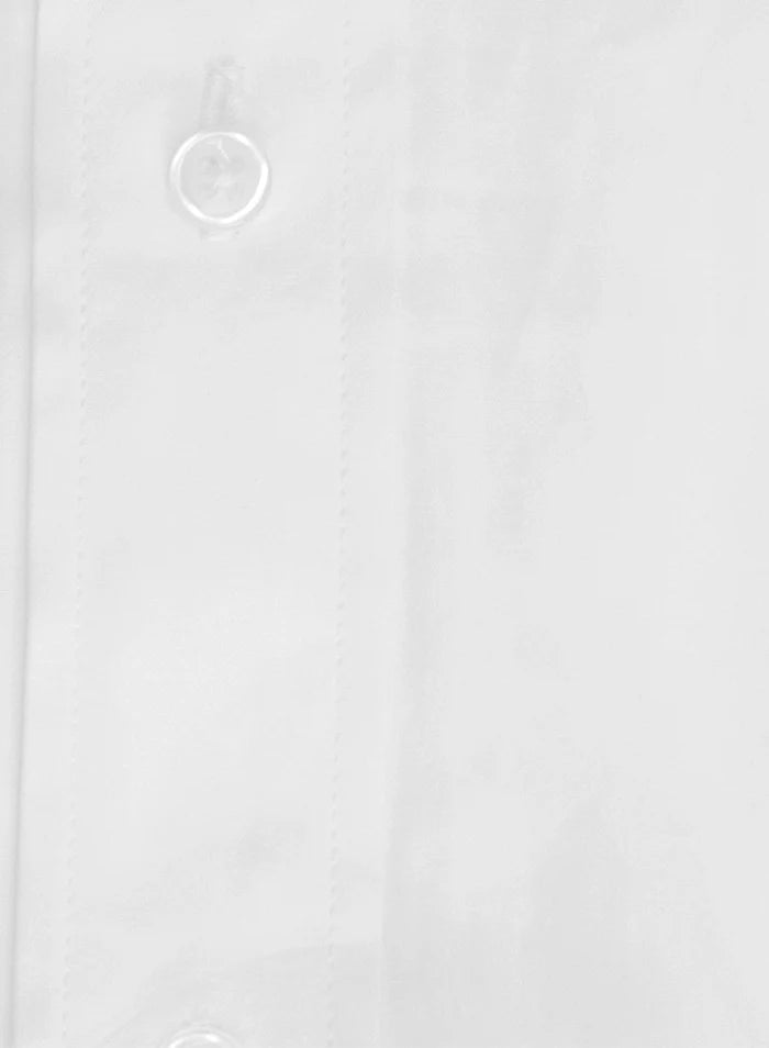 Dress Shirt in White with Stretch
