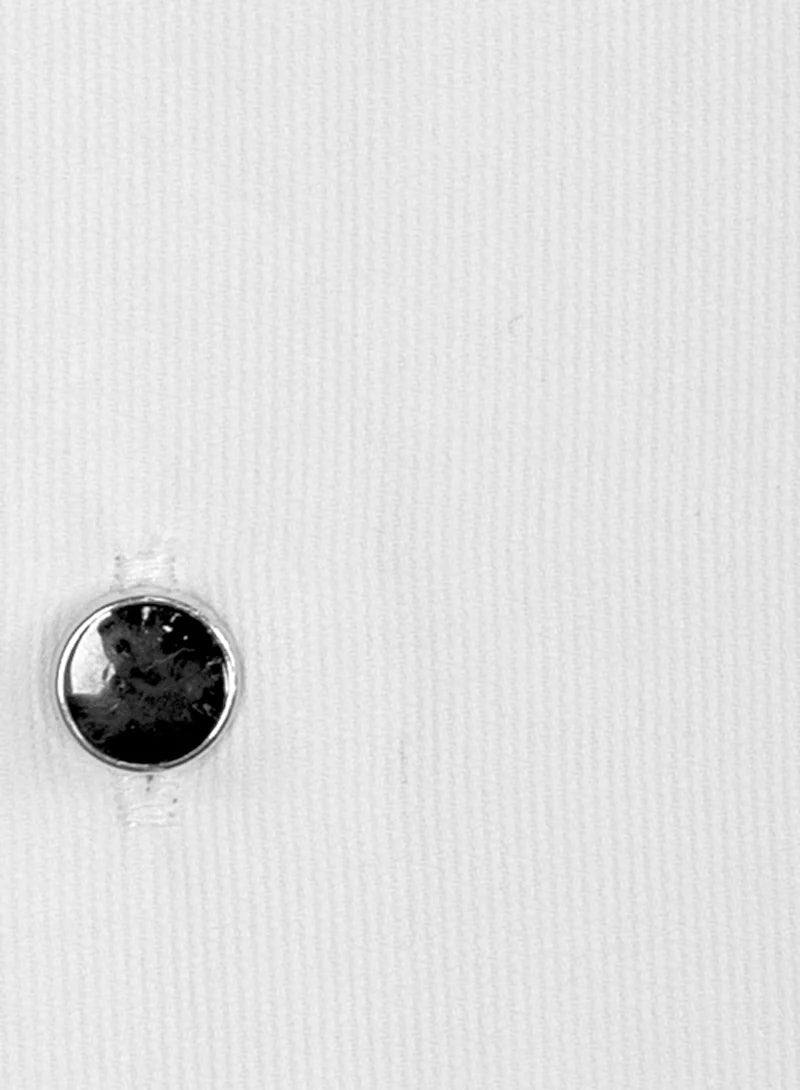 Formal Tuxedo Shirt in White