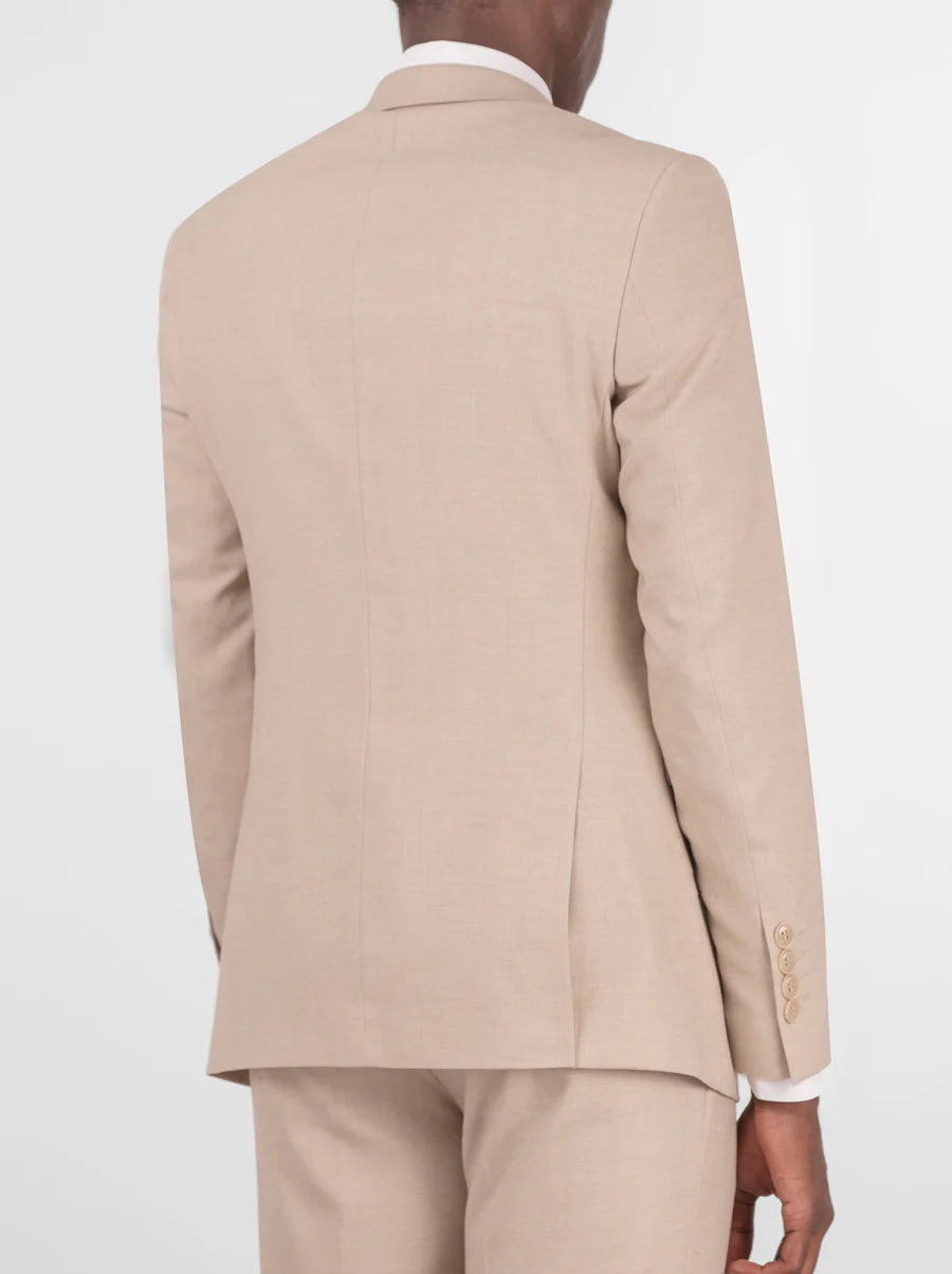 Light Beige Two Button Suit