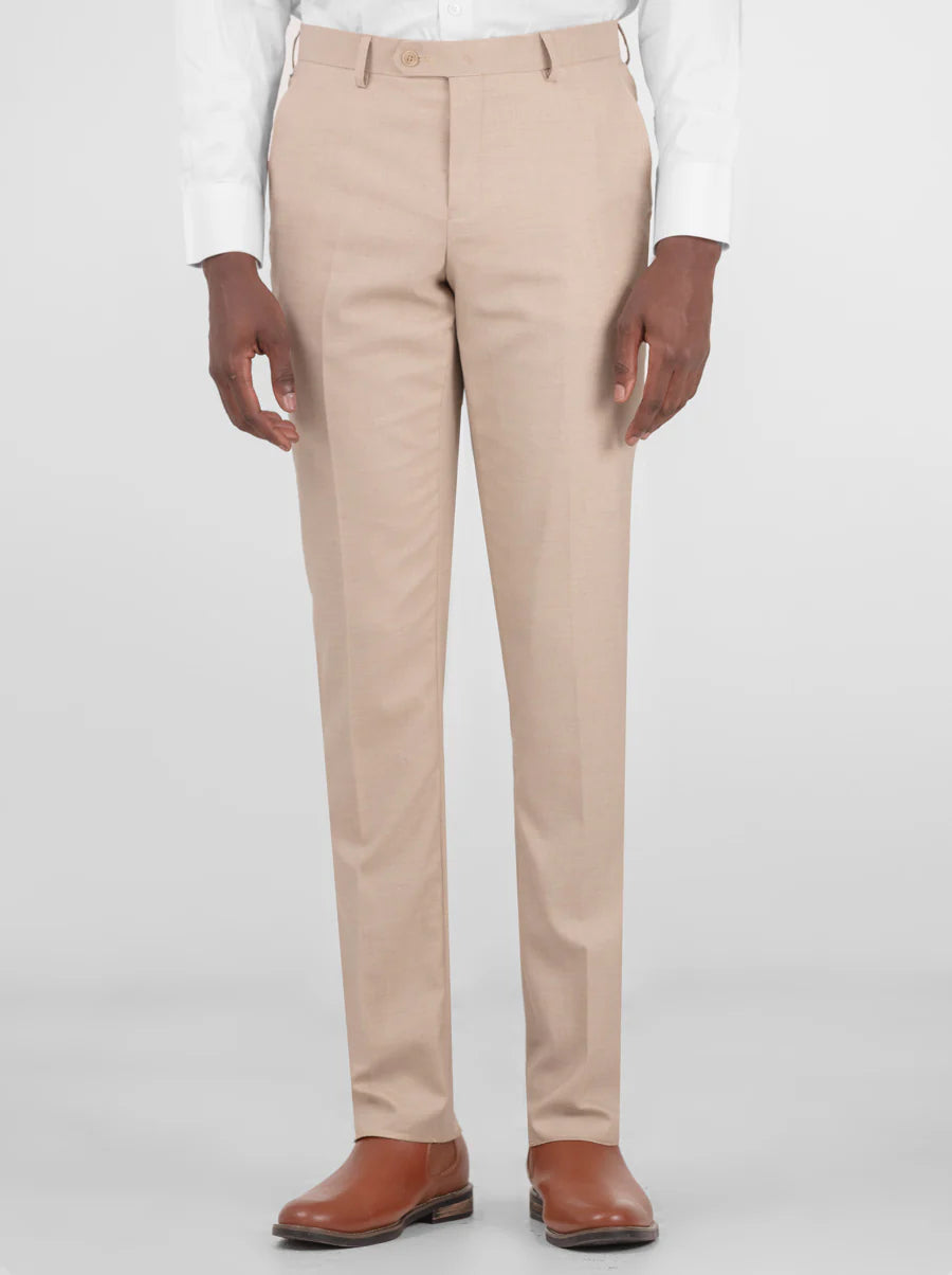 Light Beige Two Button Suit