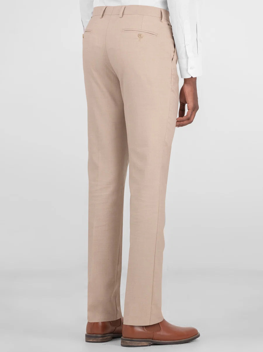 Light Beige Two Button Suit