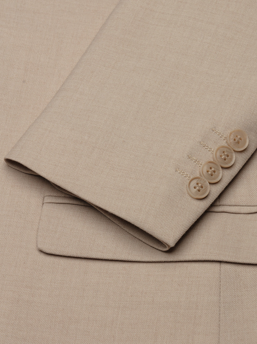 Light Beige Two Button Suit