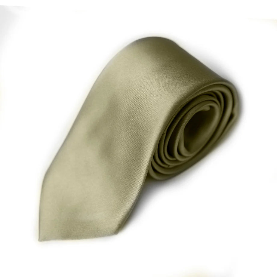 Moss Green Woven Tie