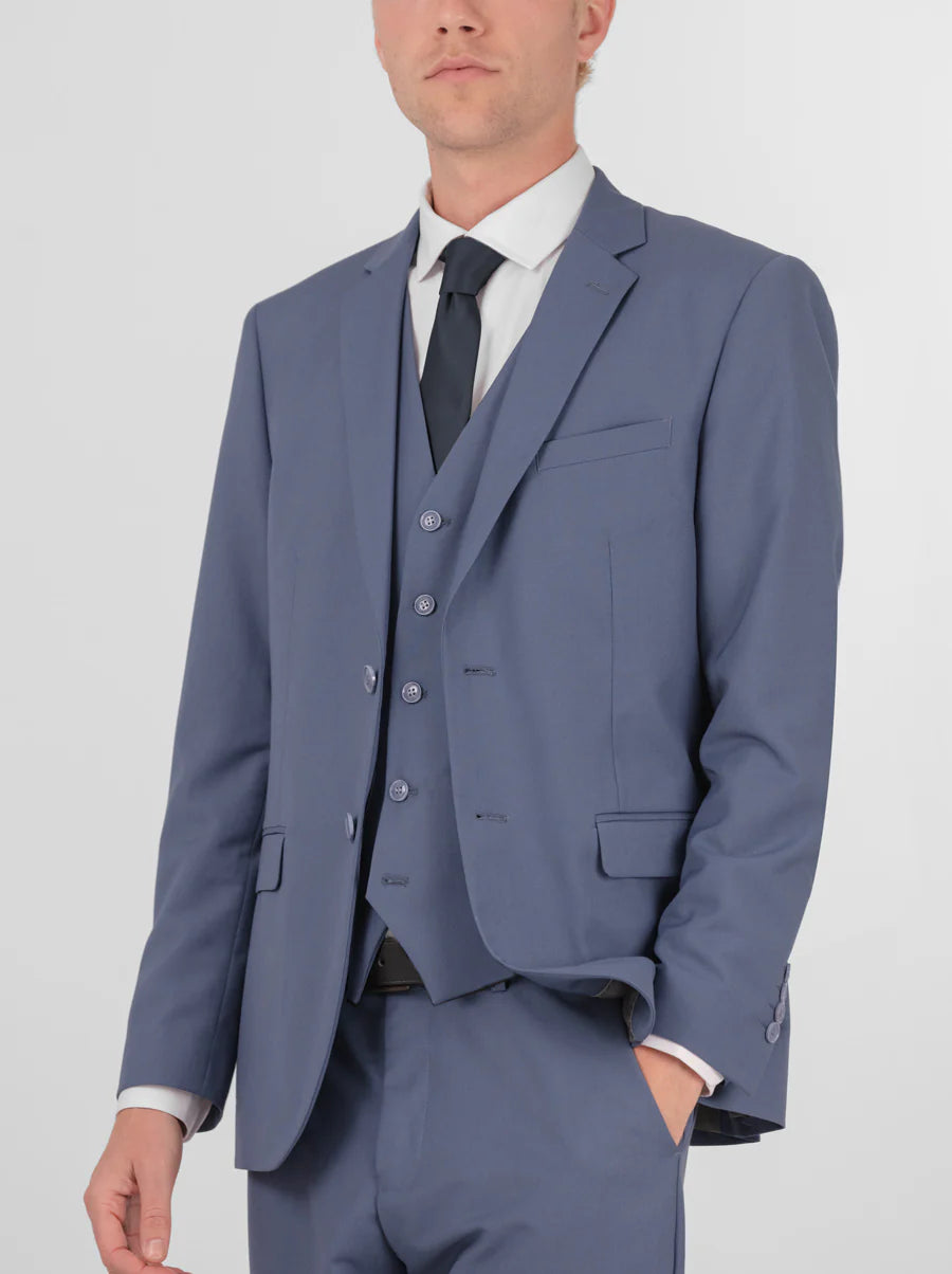 Slate Blue Three Piece Suit